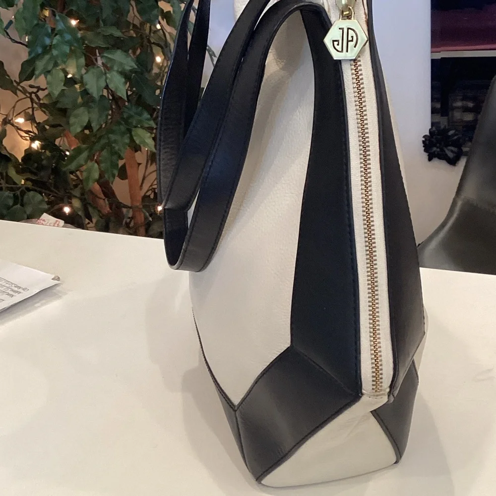 White & Black Tote by Jonathan Adler - Picture 3 of 3